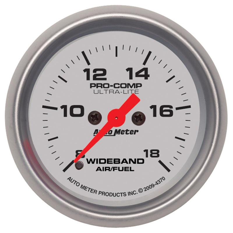 2-1/16" WIDEBAND AIR/FUEL RATIO, ANALOG, 8:1-18:1 AFR, ULTRA-LITE