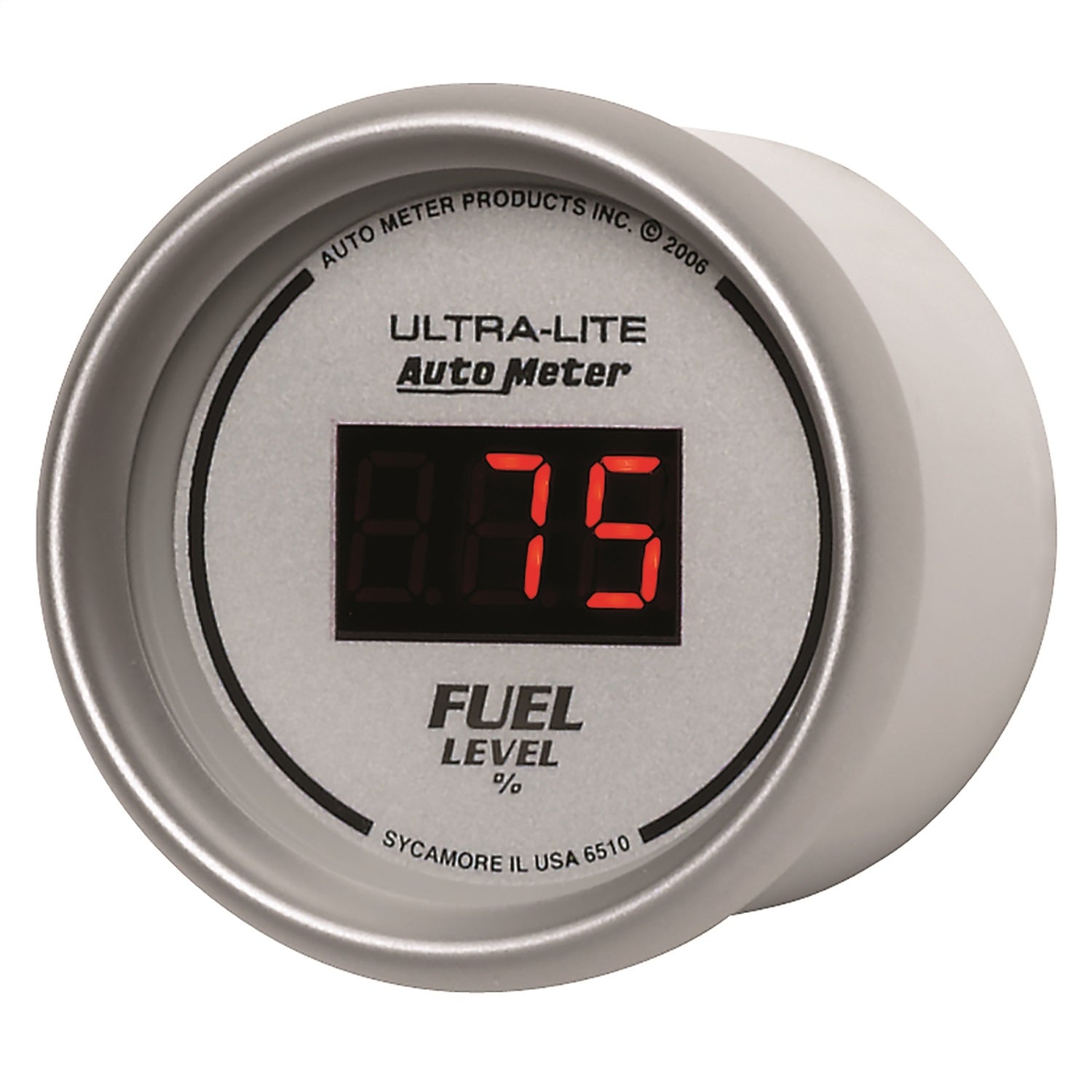 2-1/16" FUEL LEVEL, PROGRAMMABLE 0-280 ?, DIG. SILVER