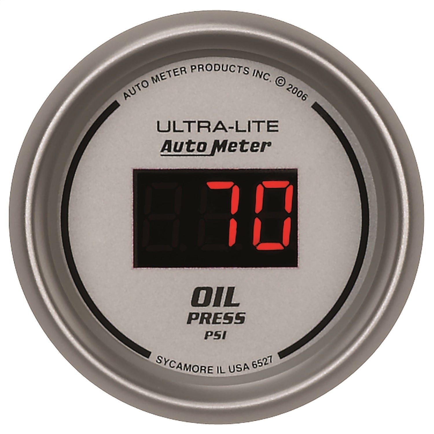 2-1/16" OIL PRESSURE, 5-100 PSI, ULTRA-LITE DIGITAL