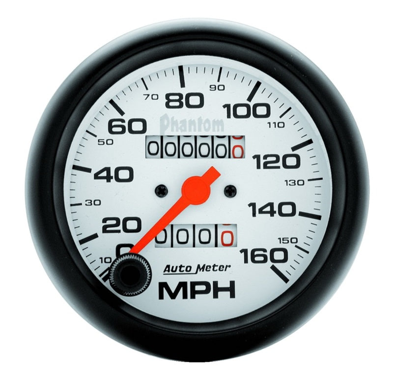 3-3/8" SPEEDOMETER, 0-160 MPH, PHANTOM