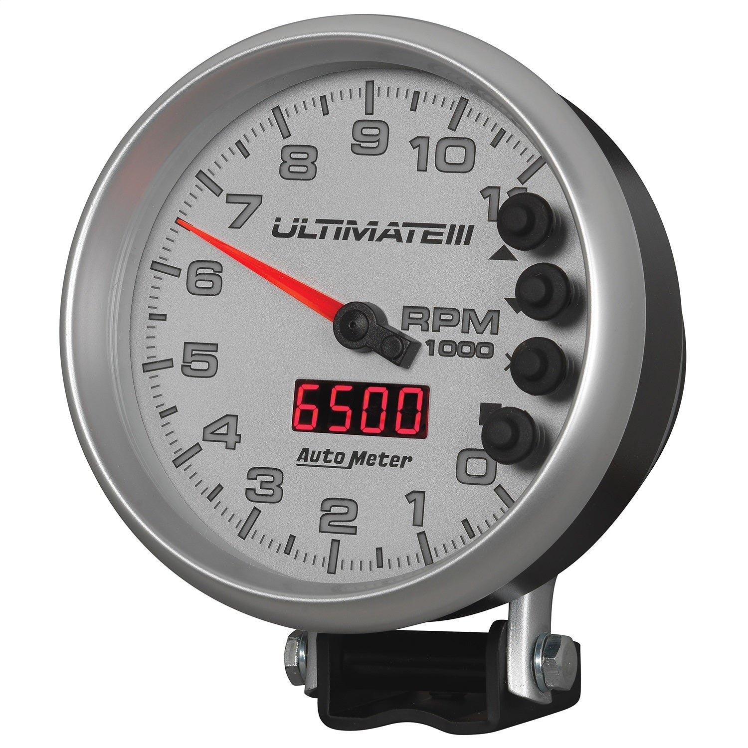 5" TACHOMETER, 0-11,000 RPM, PEDESTAL, ULTIMATE III PLAYBACK, SILVER