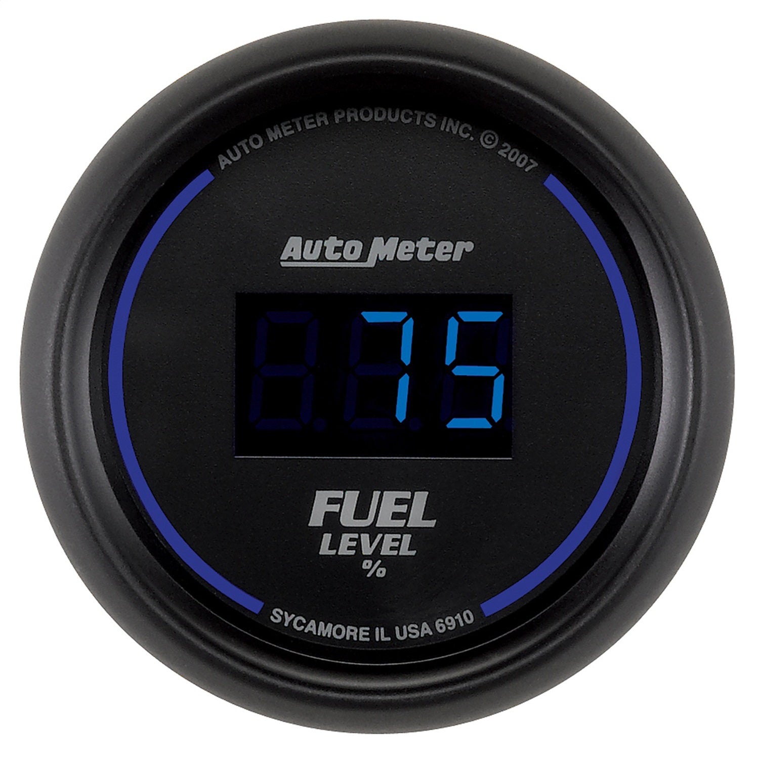 2-1/16" FUEL LEVEL, PROGRAMMABLE 0-280 ?, DIGITAL BLACK