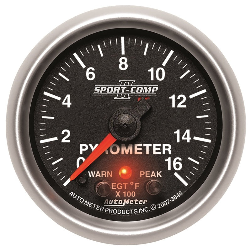 2-1/16" PYROMETER, 0-1600 °F, SPORT-COMP II