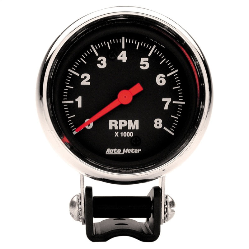 2-5/8" PEDESTAL TACHOMETER, 0-8,000 RPM, TRADITIONAL CHROME