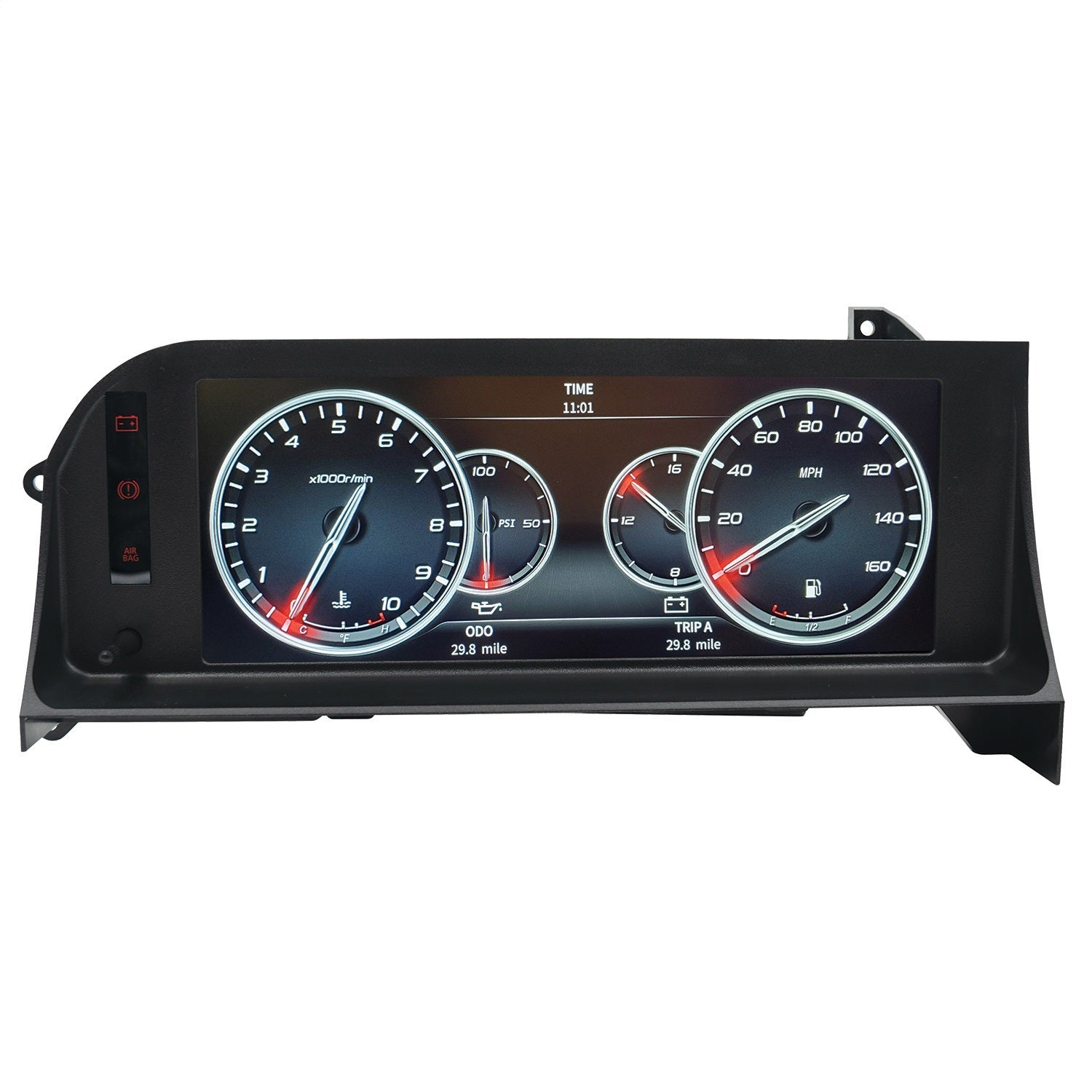 INVISION LCD DASH KIT, 87-93 FORD MUSTANG FOX BODY, DIRECT FIT DIGITAL DASH