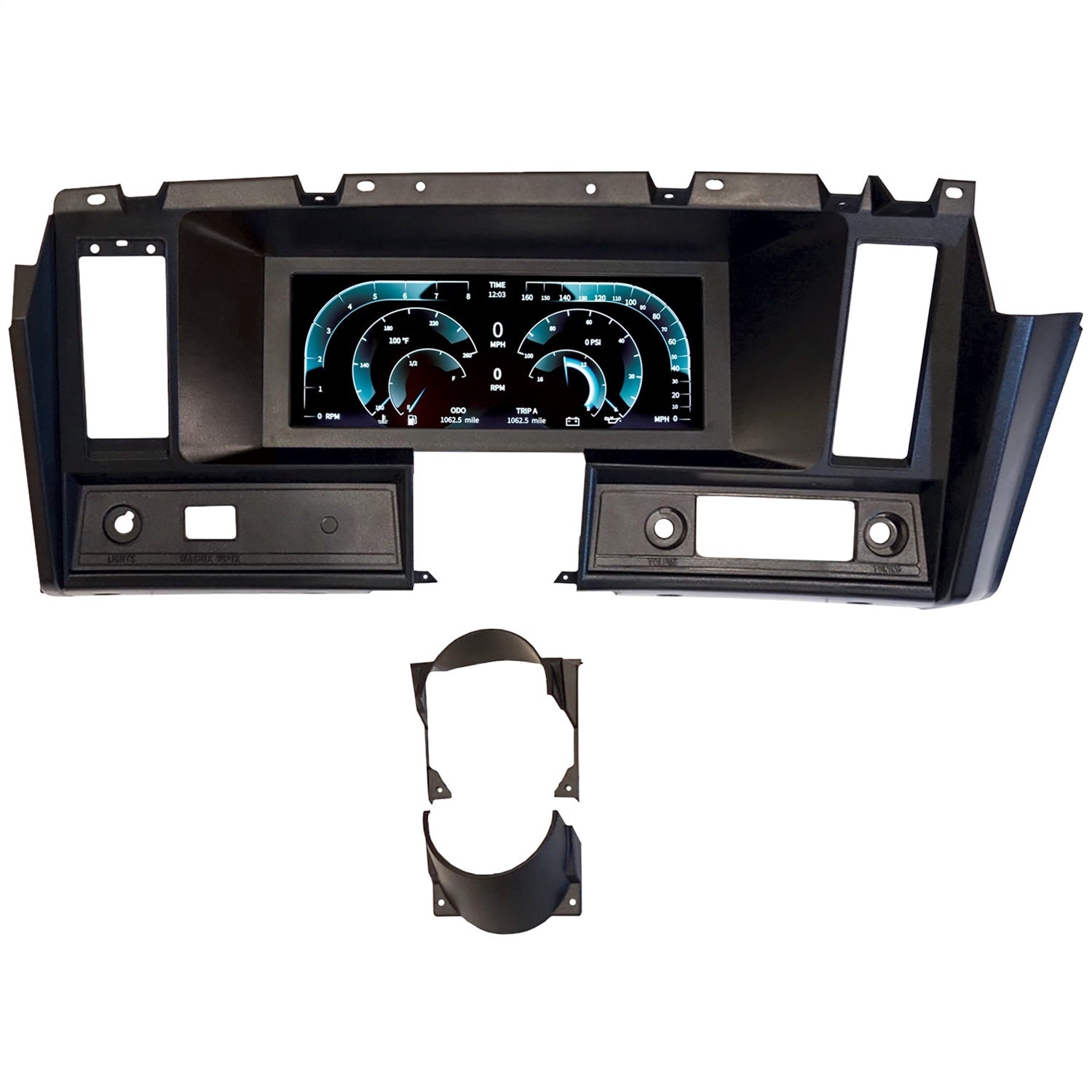 INVISION LCD DASH KIT, 69 CAMARO, DIRECT FIT DIGITAL DASH