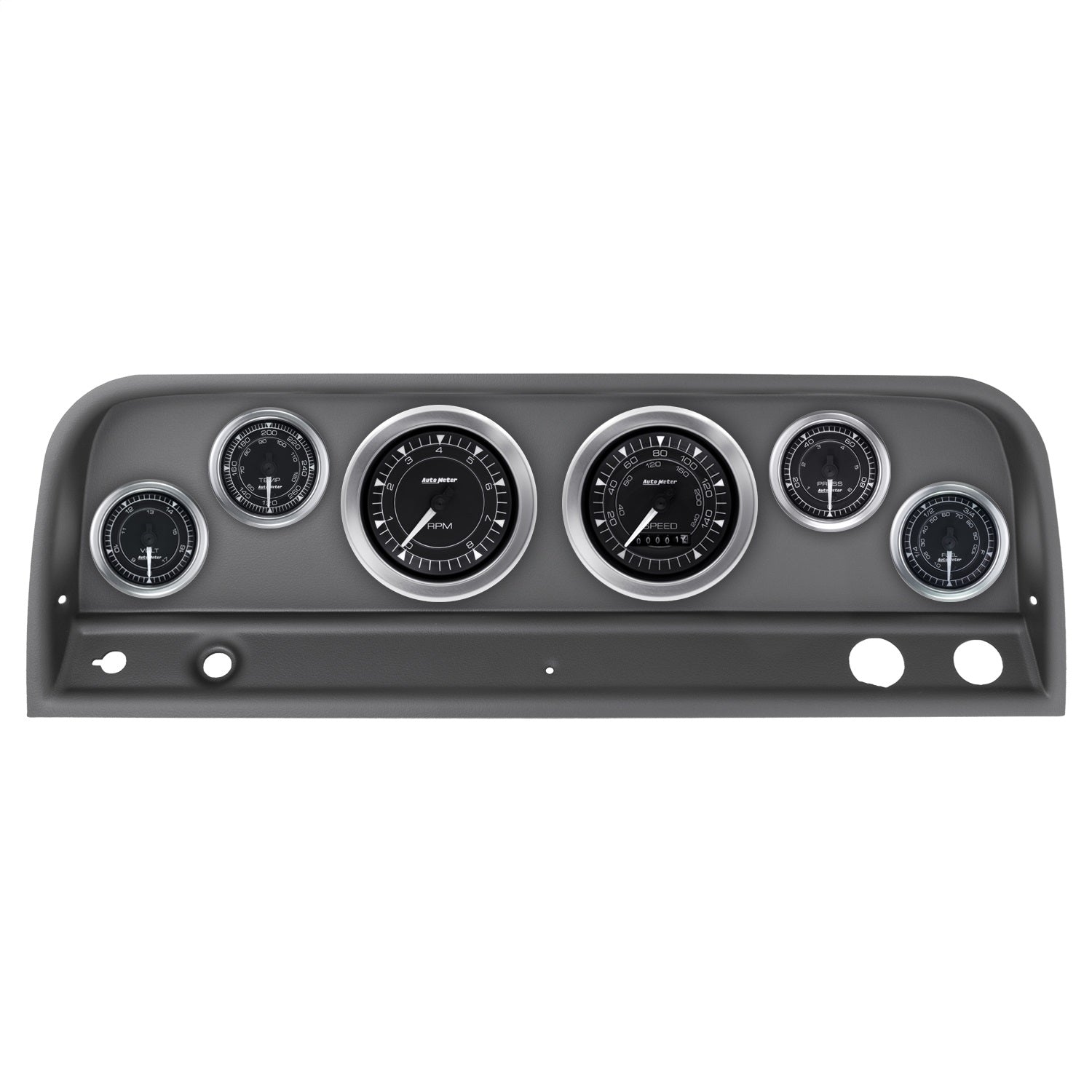 6 GAUGE DIRECT-FIT DASH KIT, CHEVY TRUCK 64-66, CHRONO