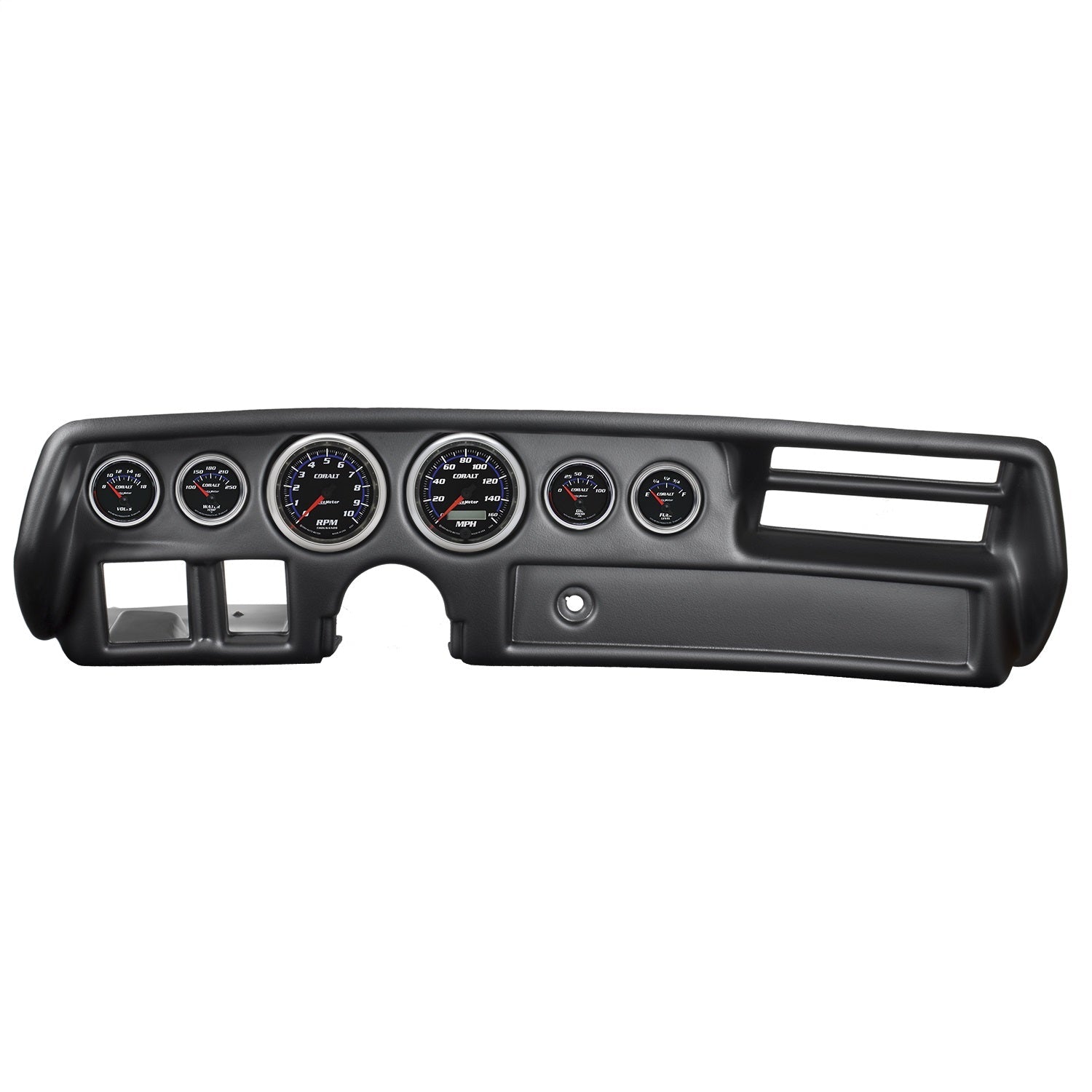 6 GAUGE DIRECT-FIT DASH KIT, CHEVELLESS/ELCAMINO/MONTE 70-72, COBALT