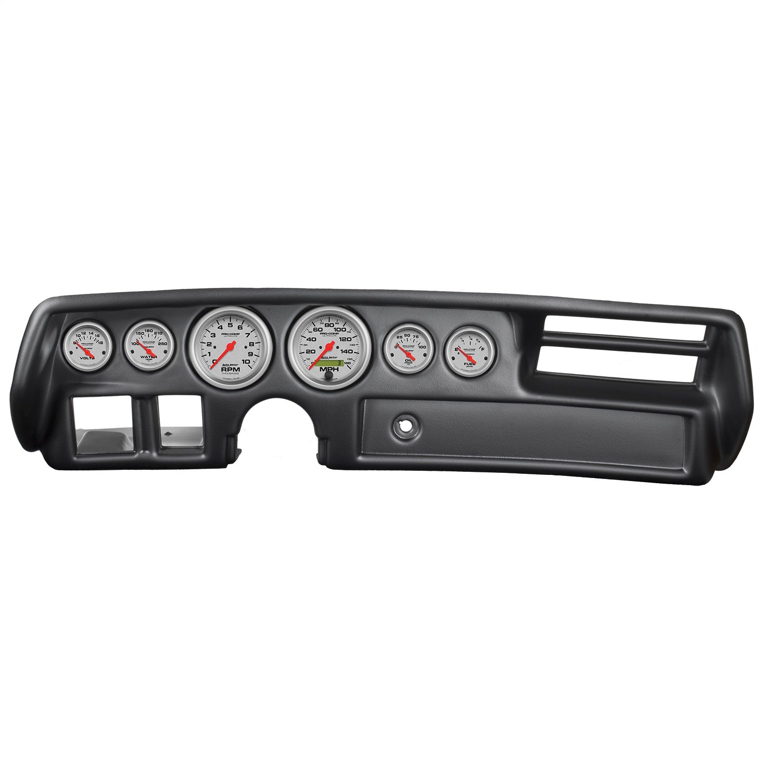 6 GAUGE DIRECT-FIT DASH KIT, CHEVELLESS/ELCAMINO/MONTE 70-72, ULTRA-LITE
