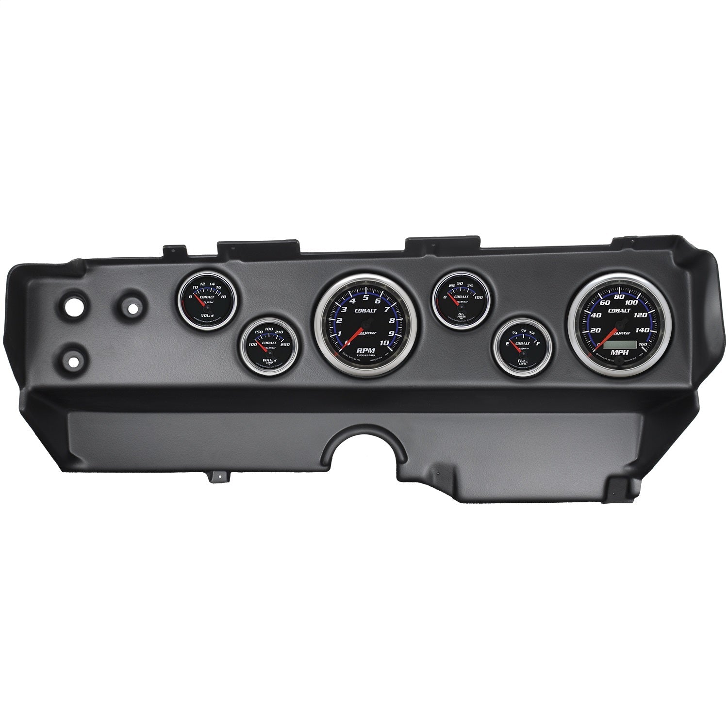 6 GAUGE DIRECT-FIT DASH KIT, E-BODY / CUDA / CHALLENGER 70-74, COBALT