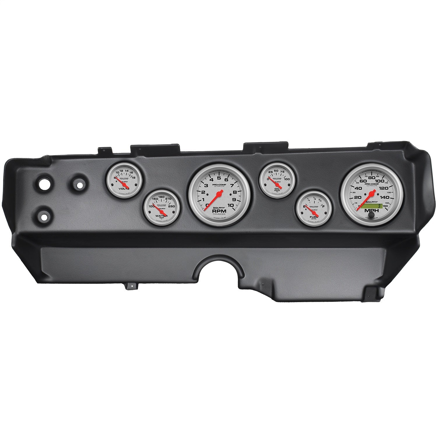 6 GAUGE DIRECT-FIT DASH KIT, E-BODY / CUDA / CHALLENGER 70-74, ULTRA-LITE
