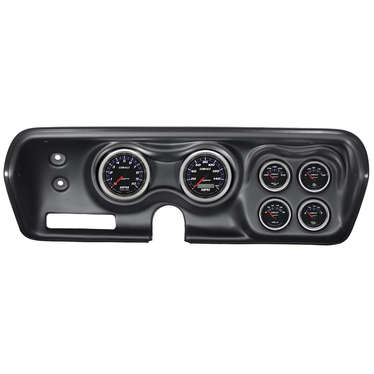 6 GAUGE DIRECT-FIT DASH KIT, B-BODY / CHRGR / GTX / ROAD RUNNER / SAT 71-74, COBALT