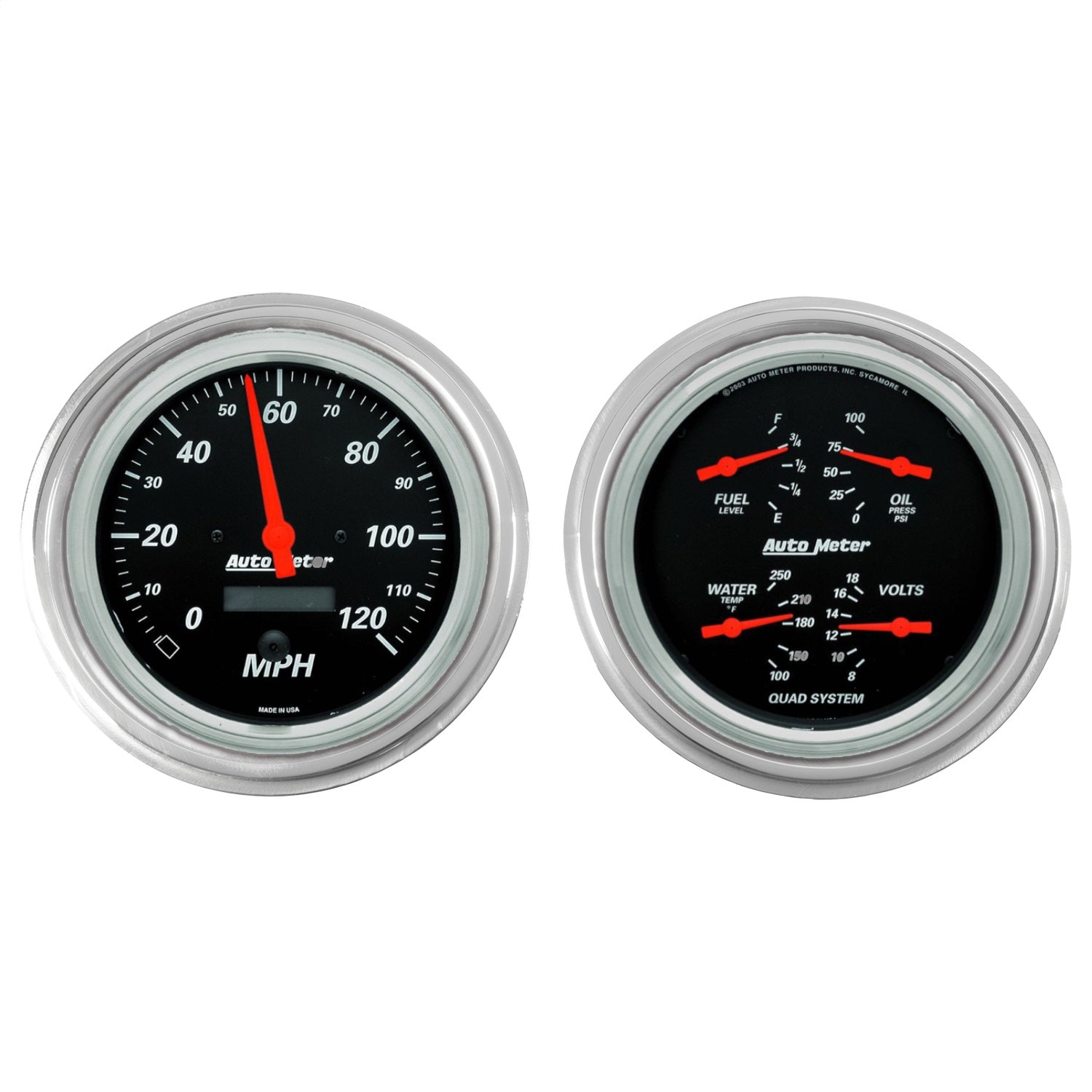 2 GAUGE DIRECT FIT DASH KIT, CHEVY TRUCK 47-53, 2 GAUGE, DESIGNER BLACK