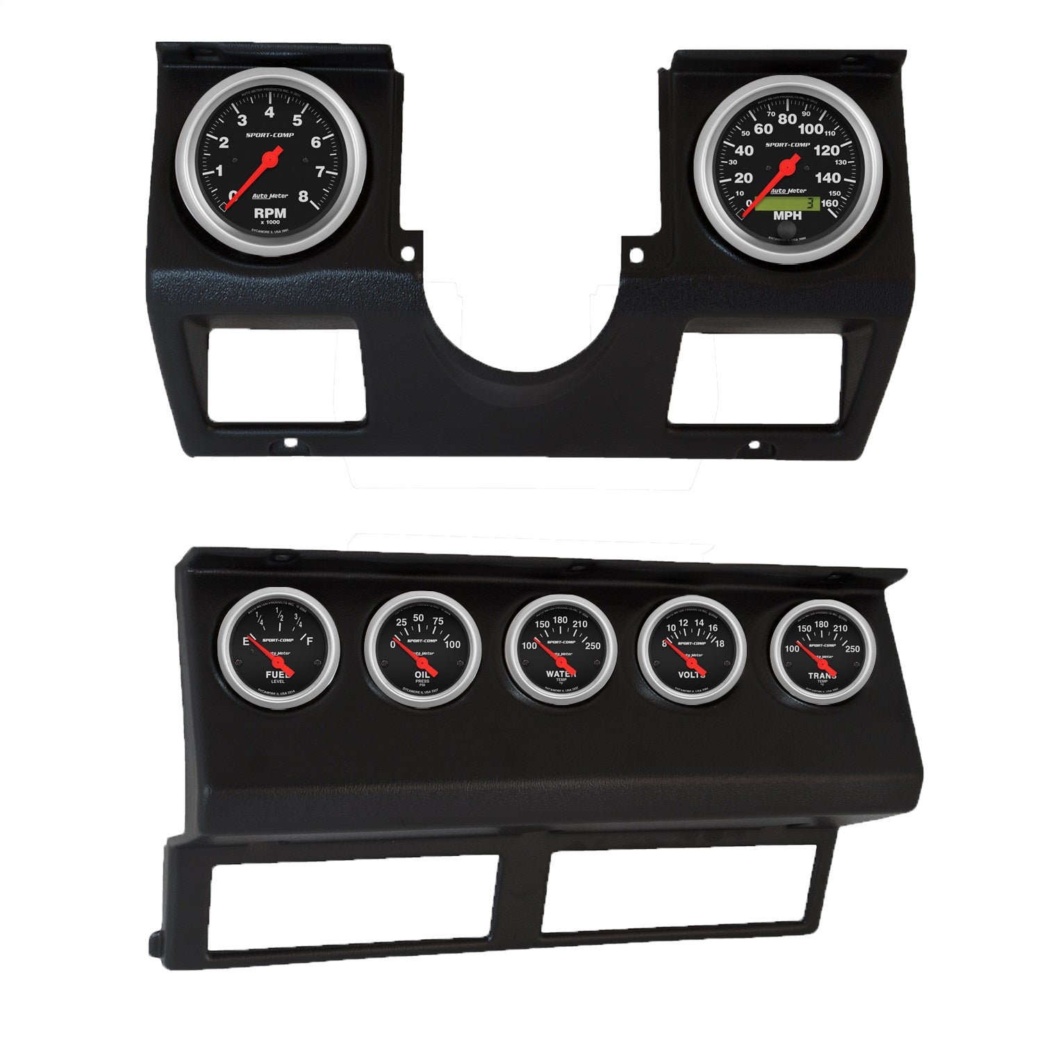 7 GAUGE DIRECT-FIT DASH KIT, WRANGLER YJ 87-96, SPORT-COMP