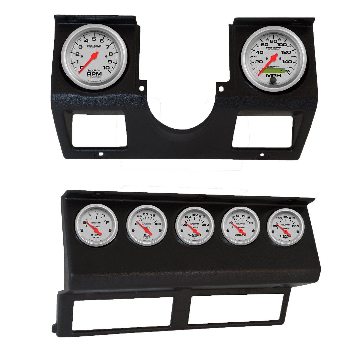7 GAUGE DIRECT-FIT DASH KIT, WRANGLER YJ 87-96, ULTRA-LITE