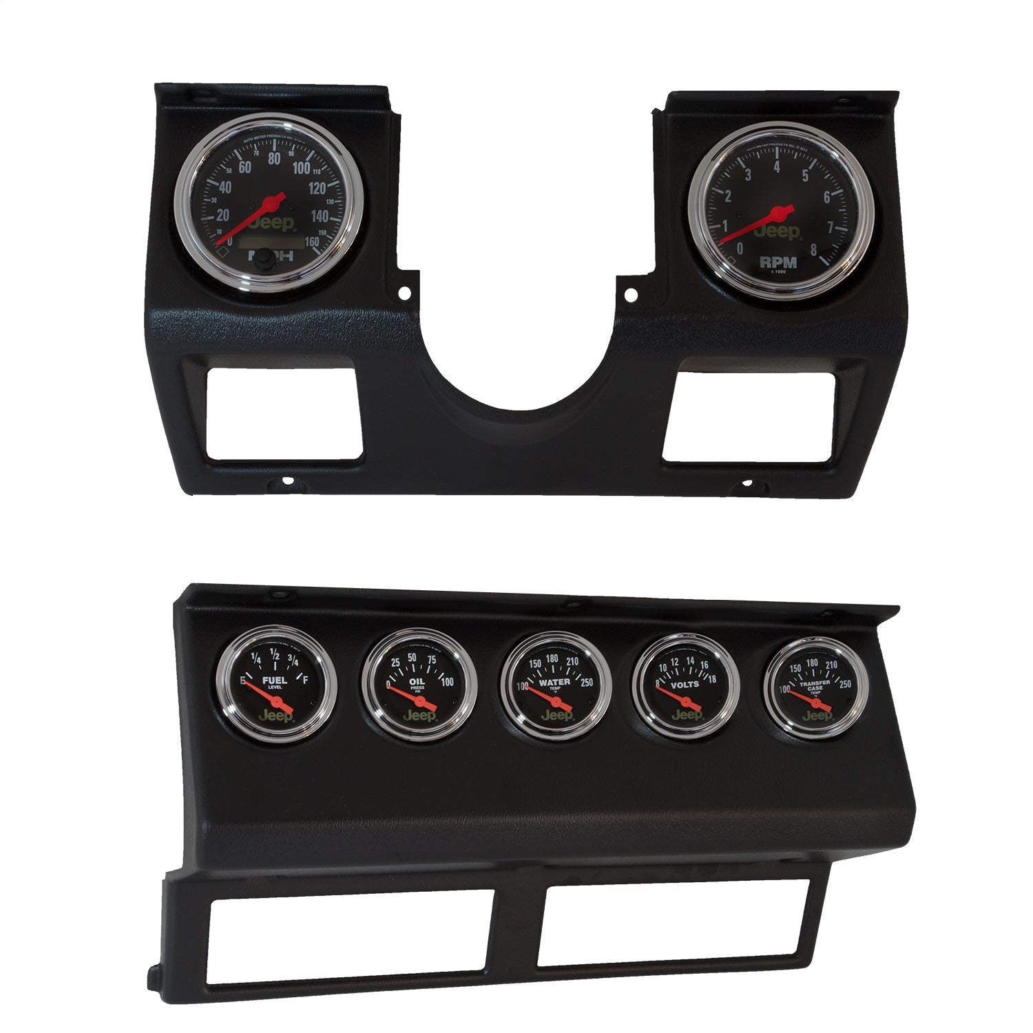 7 GAUGE DIRECT-FIT DASH KIT, WRANGLER YJ 87-96, JEEP