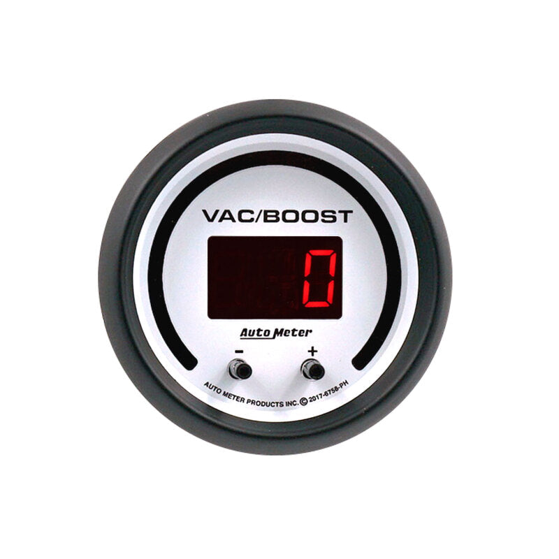 2-1/16" TWO CHANNEL VAC/BOOST / FLUID PRESSURE, SELECTABLE SCALE PSI / BAR, PHANTOM ELITE DIGITAL