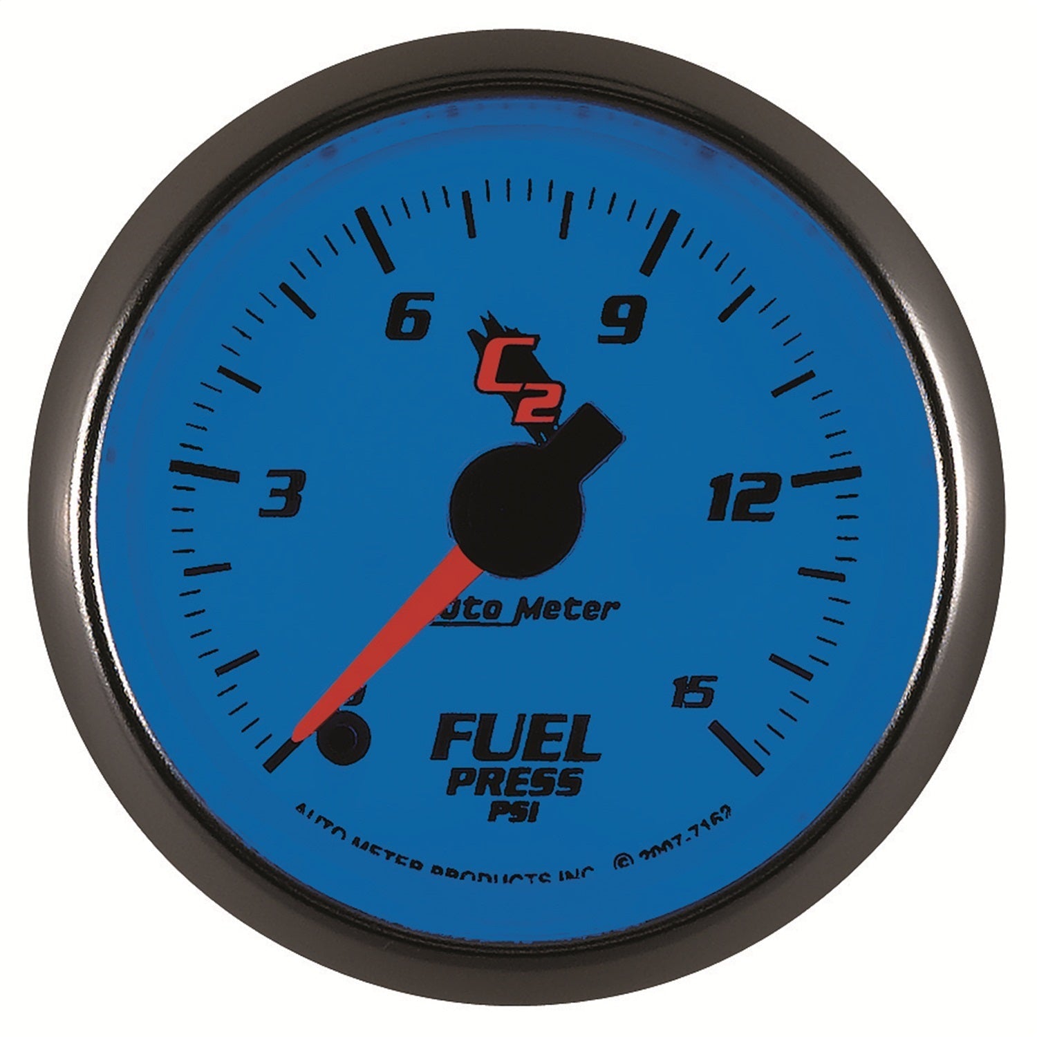 2-1/16" FUEL PRESSURE, 0-15 PSI, C2