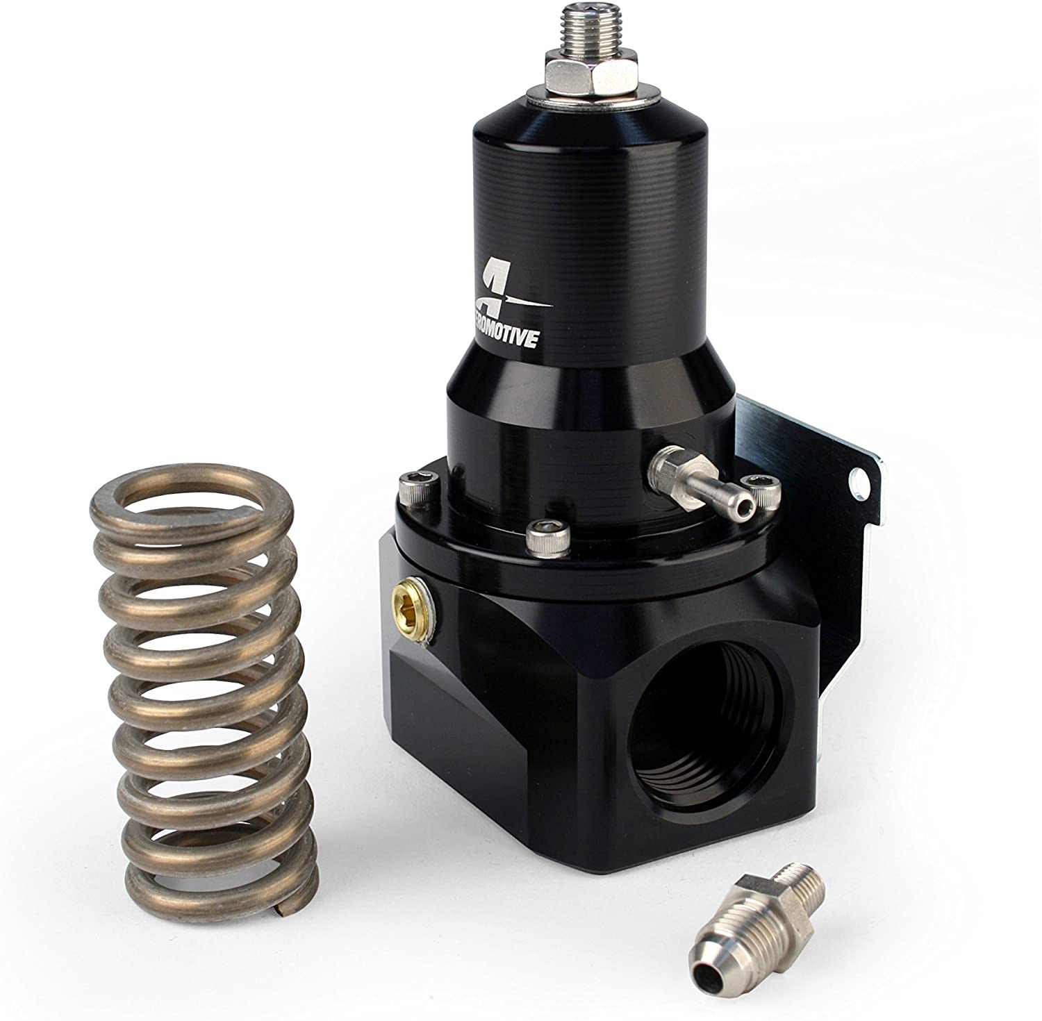 Aeromotive 13137 Regulator, Adjustable, 30-120 psi.500 Valve, (2) -12 Inlets, (1) -12 Return