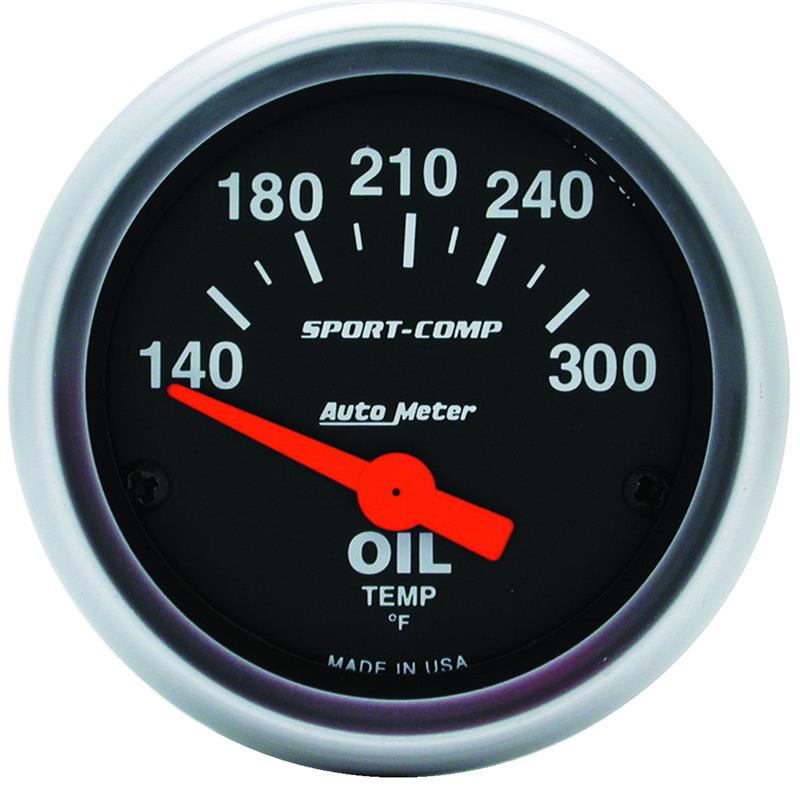 2-1/16" OIL TEMPERATURE, 140-300 °F, SPORT-COMP