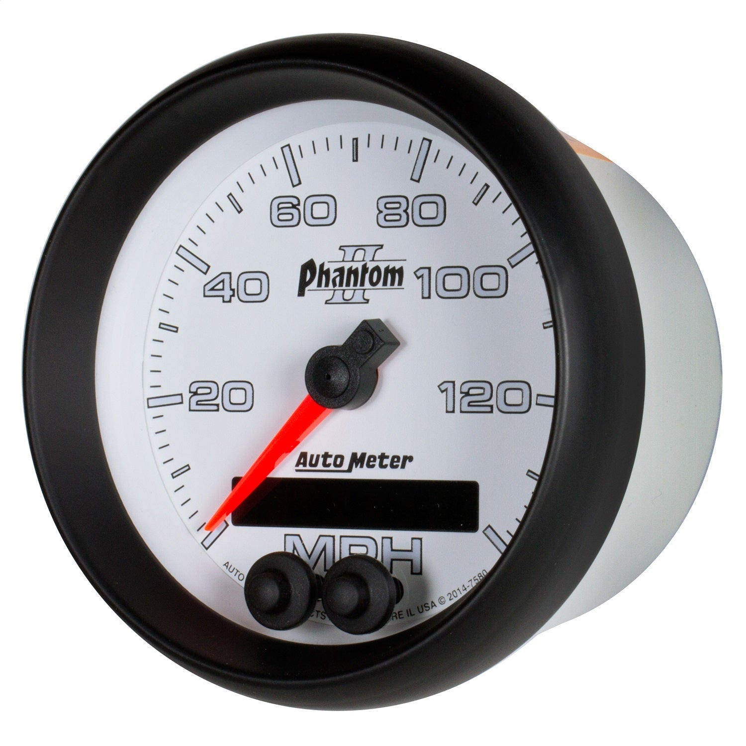 3-3/8" GPS SPEEDOMETER, 0-140 MPH, PHANTOM II