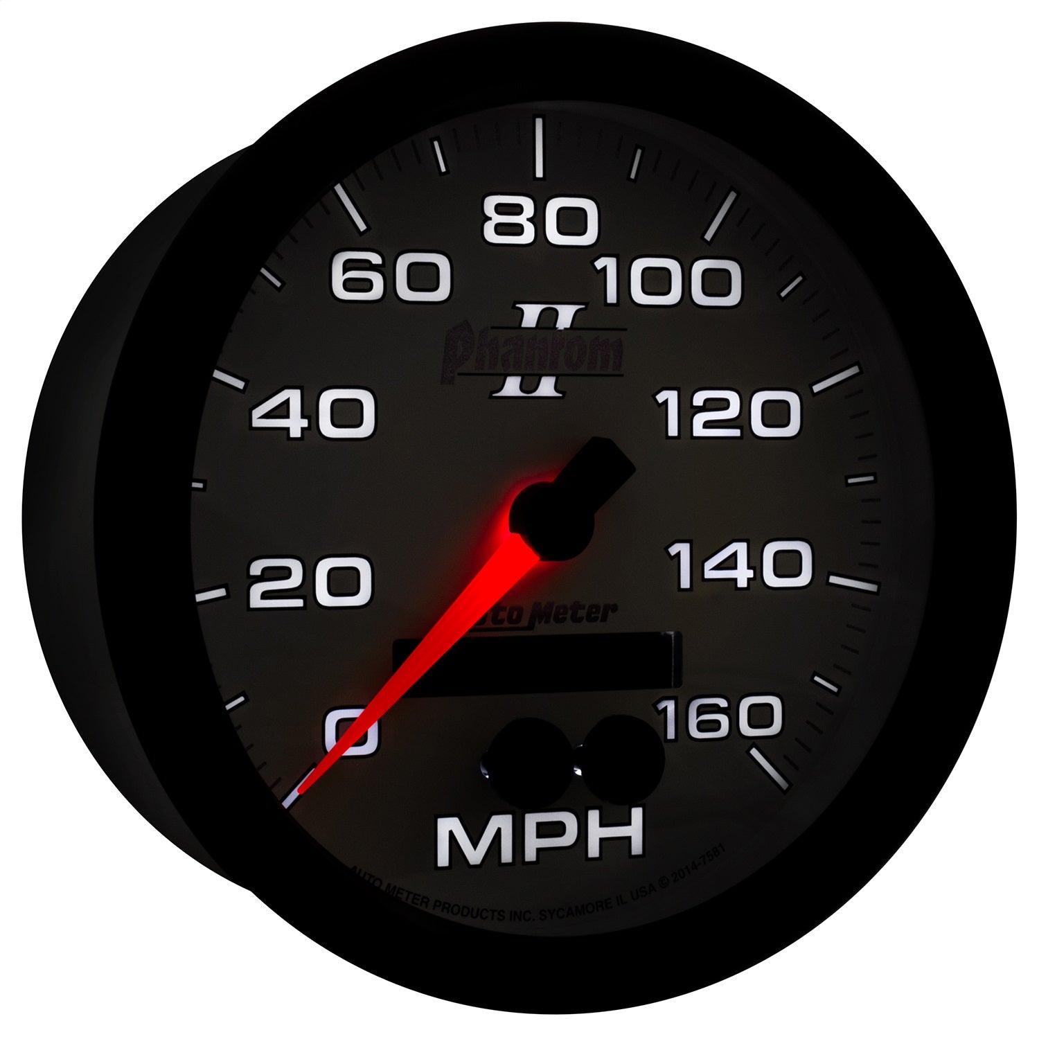 5" GPS SPEEDOMETER, 0-160 MPH, PHANTOM II