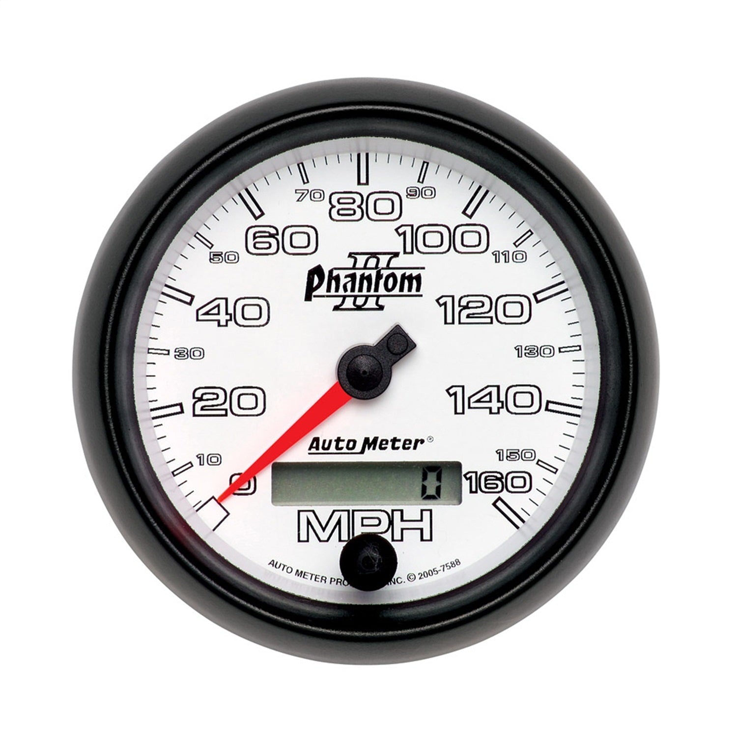 3-3/8" SPEEDOMETER, 0-160 MPH, PHANTOM II