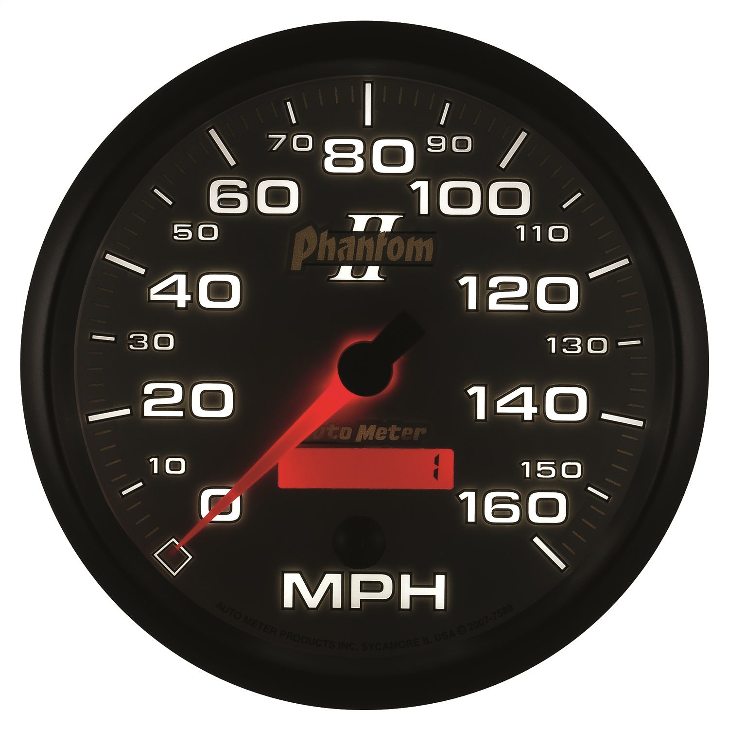 5" SPEEDOMETER, 0-160 MPH, PHANTOM II