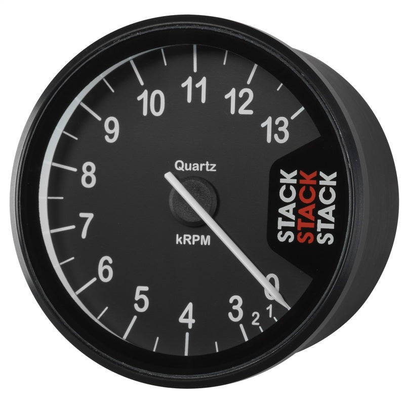 TACHOMETER, CLUBMAN, 80MM, BLACK, 0-3-13K RPM