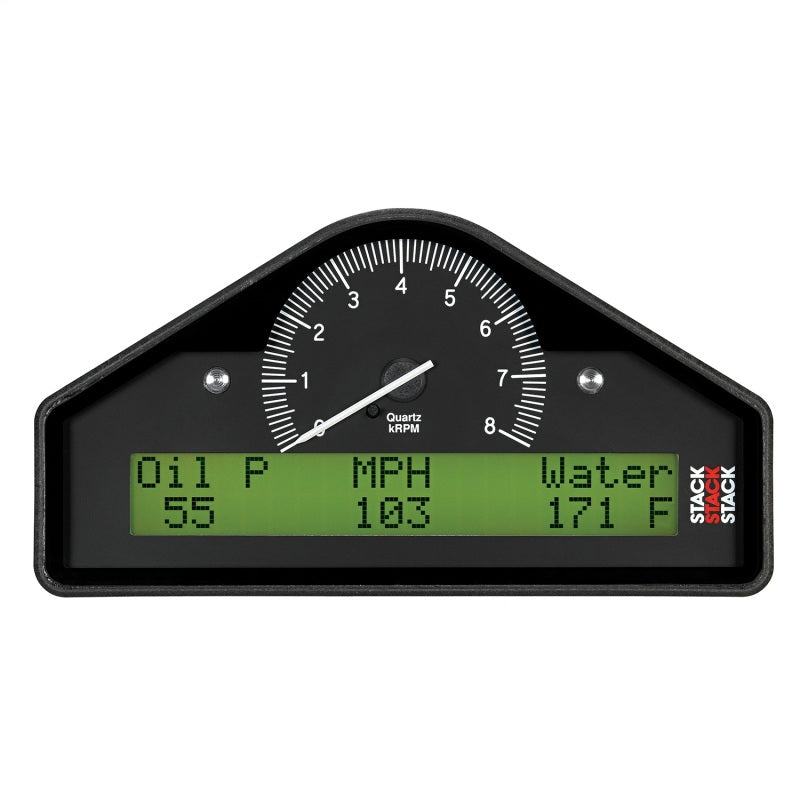 STREET DASH, BLK, 0-8K RPM (PSI, DEG. F, MPH)