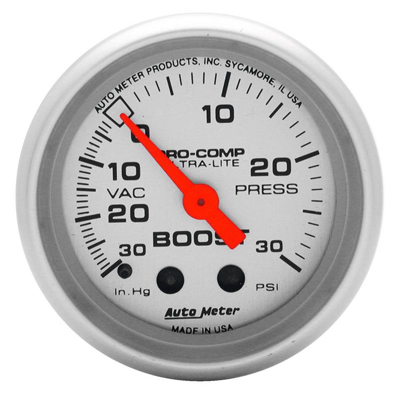 2-1/16" BOOST/VACUUM, 30 IN HG/30 PSI, ULTRA-LITE