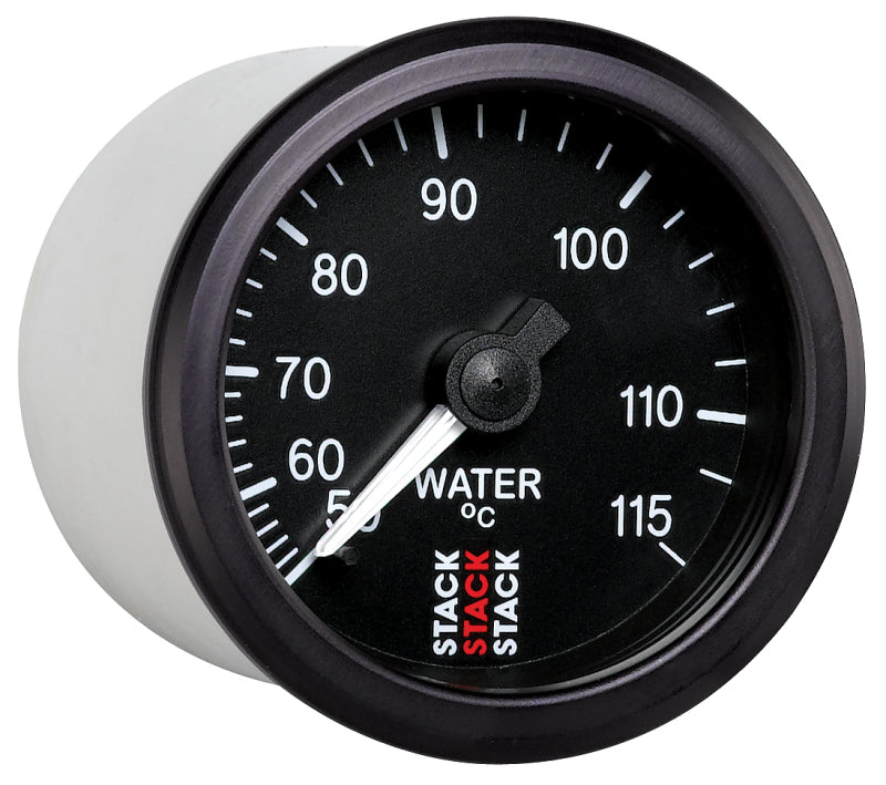 WATER TEMP, MECHANICAL, 52MM, BLACK, 50-115 °C, 3/8" BSPT (M)