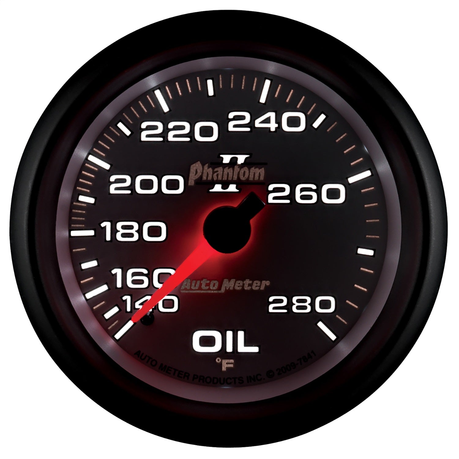 2-5/8" OIL TEMPERATURE, 140-280 °F, PHANTOM II