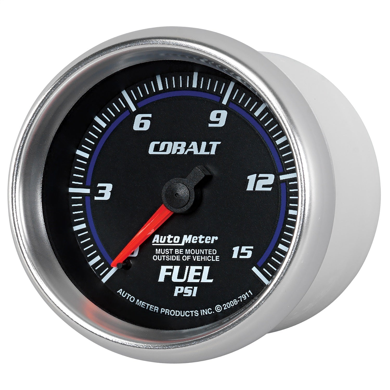 2-5/8" FUEL PRESSURE, 0-15 PSI, COBALT