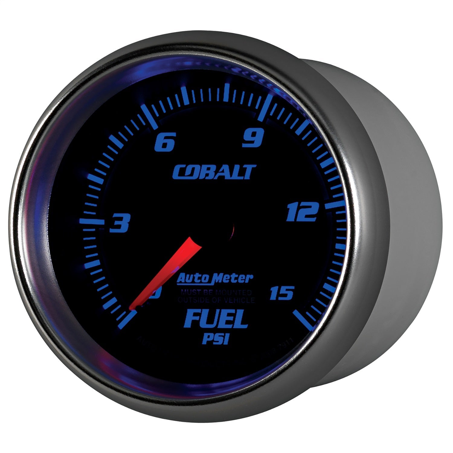 2-5/8" FUEL PRESSURE, 0-15 PSI, COBALT