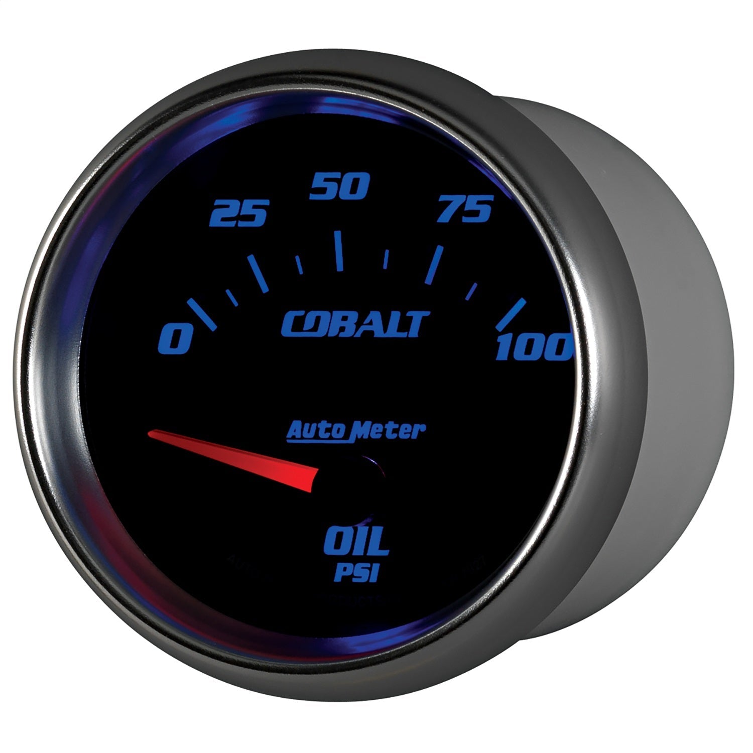 2-5/8" OIL PRESSURE, 0-100 PSI, COBALT