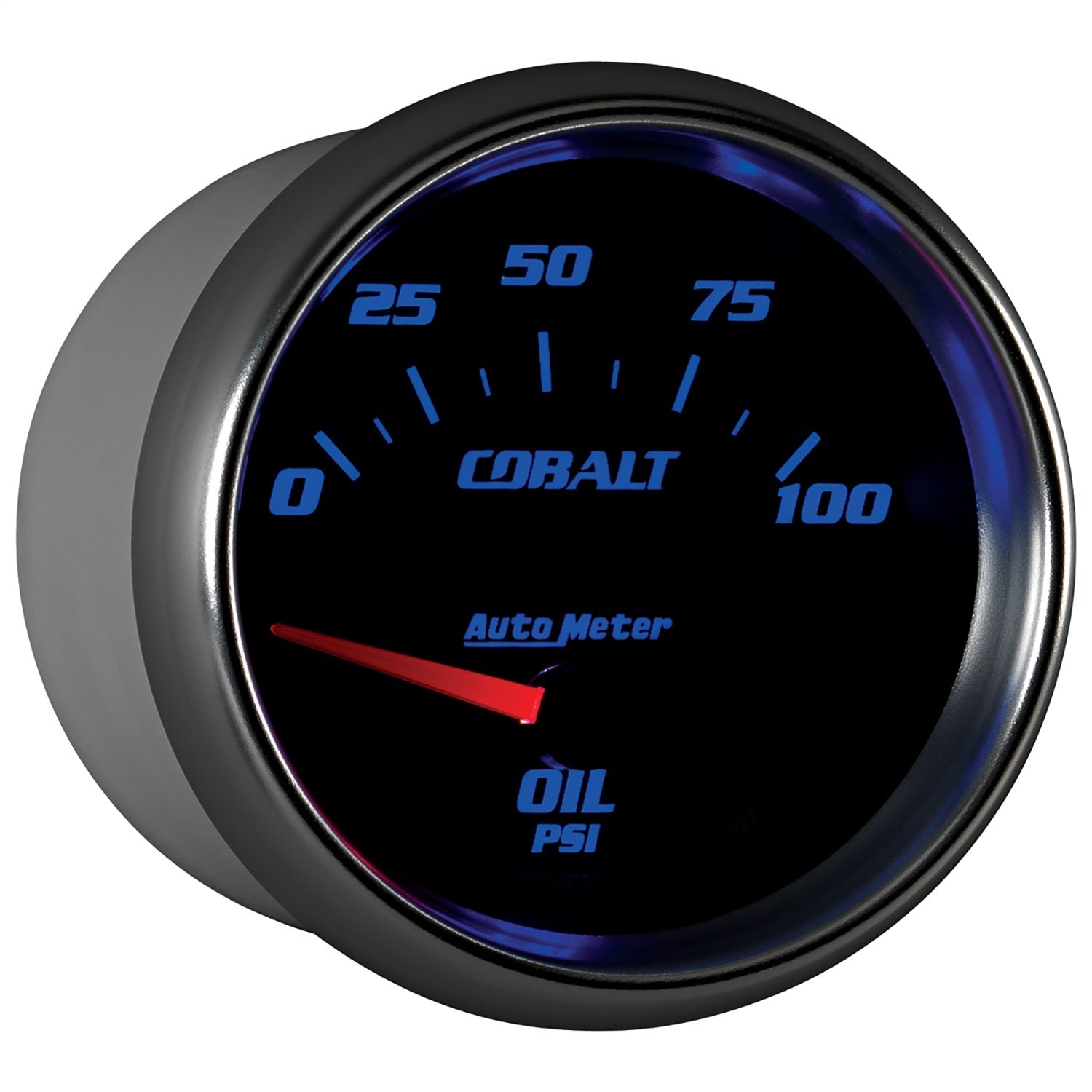 2-5/8" OIL PRESSURE, 0-100 PSI, COBALT