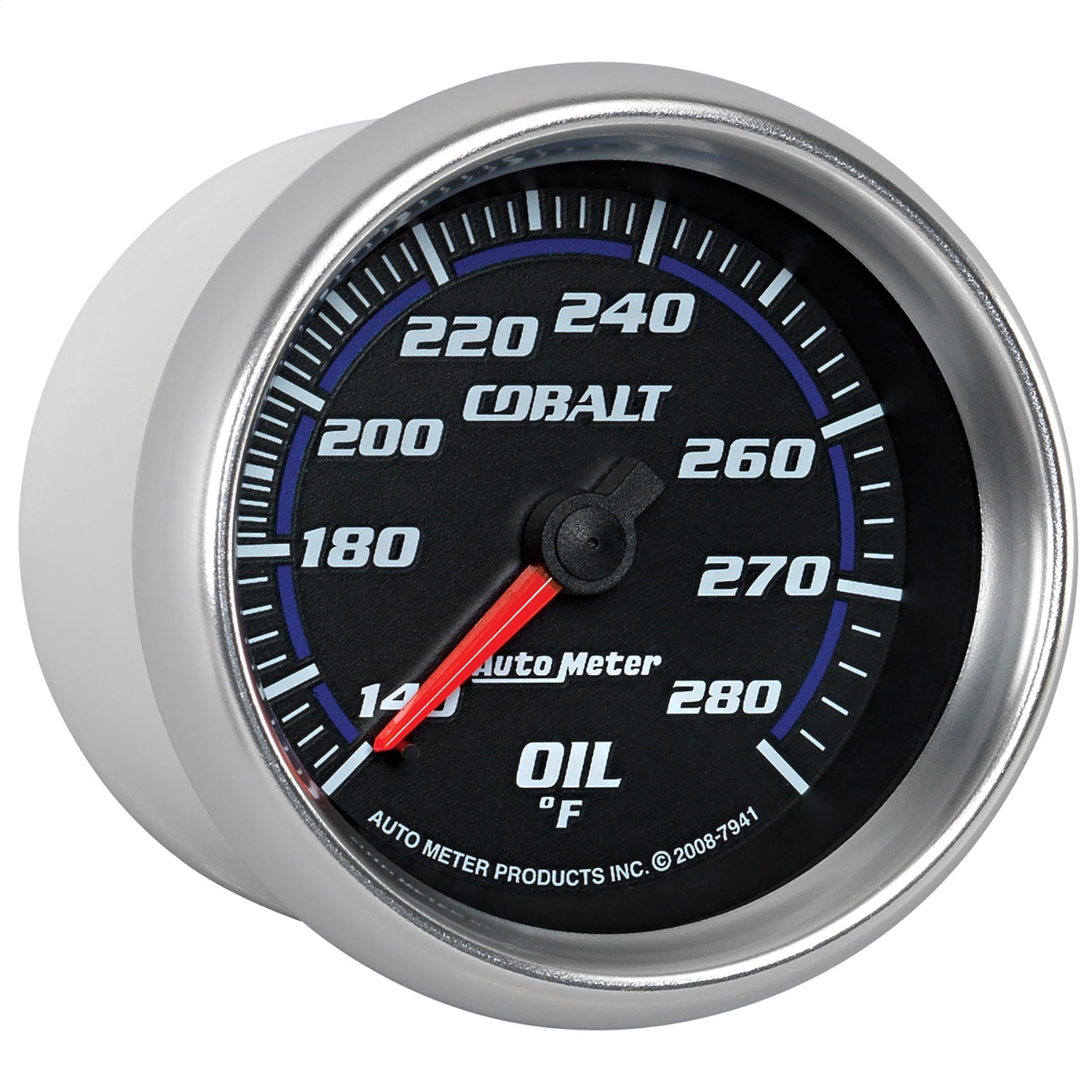 2-5/8" OIL TEMPERATURE, 140-280 °F, COBALT