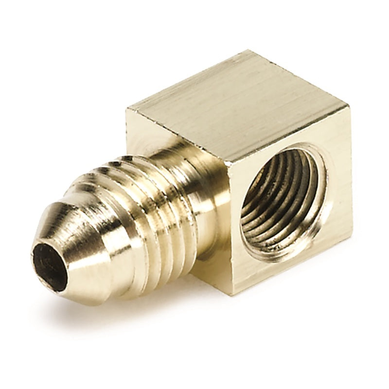 FITTING, ADAPTER, 90 °, 1/8" NPTF FEMALE TO -4AN MALE, BRASS