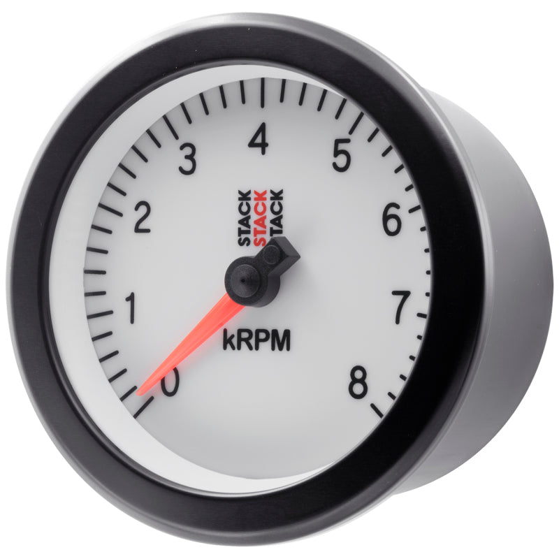 TACHOMETER, SPORT, 88MM, WHITE, 0-8K RPM