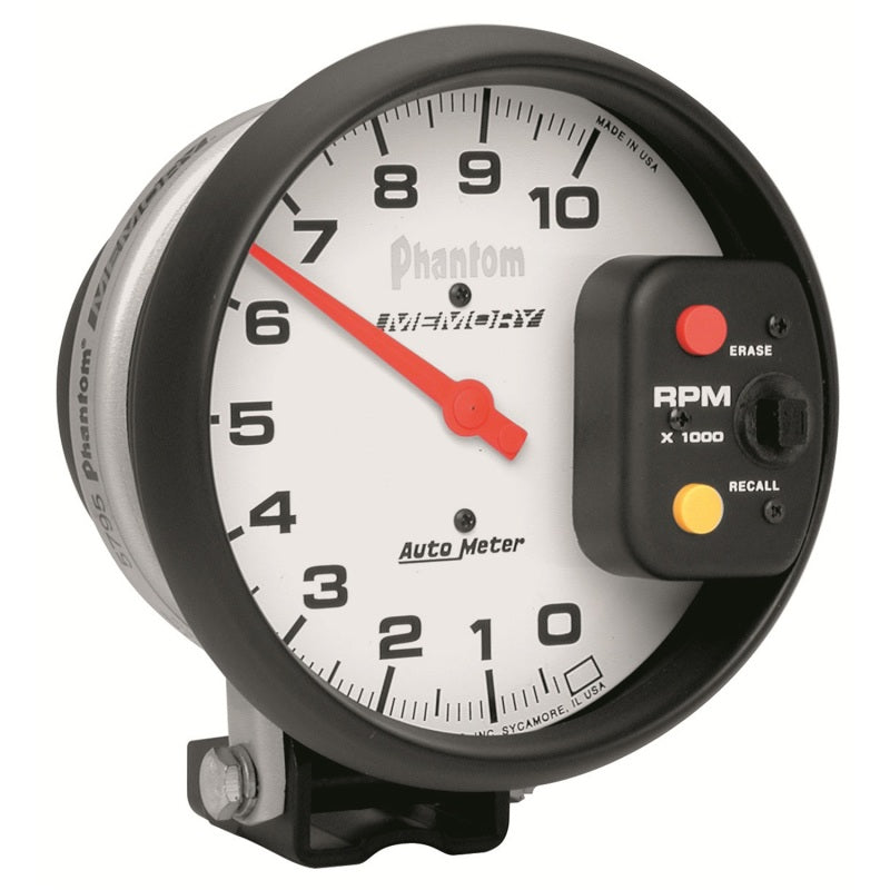 5" PEDESTAL TACHOMETER, 0-10,000 RPM, PHANTOM