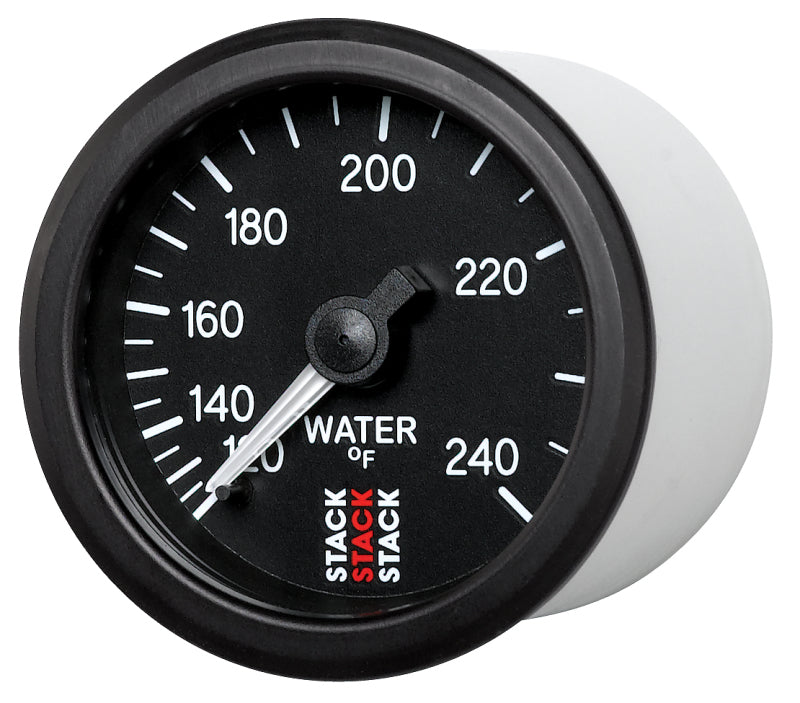 WATER TEMP, MECHANICAL, 52MM, BLACK, 120-240 °F, 1/2-1/16" NPT (M)