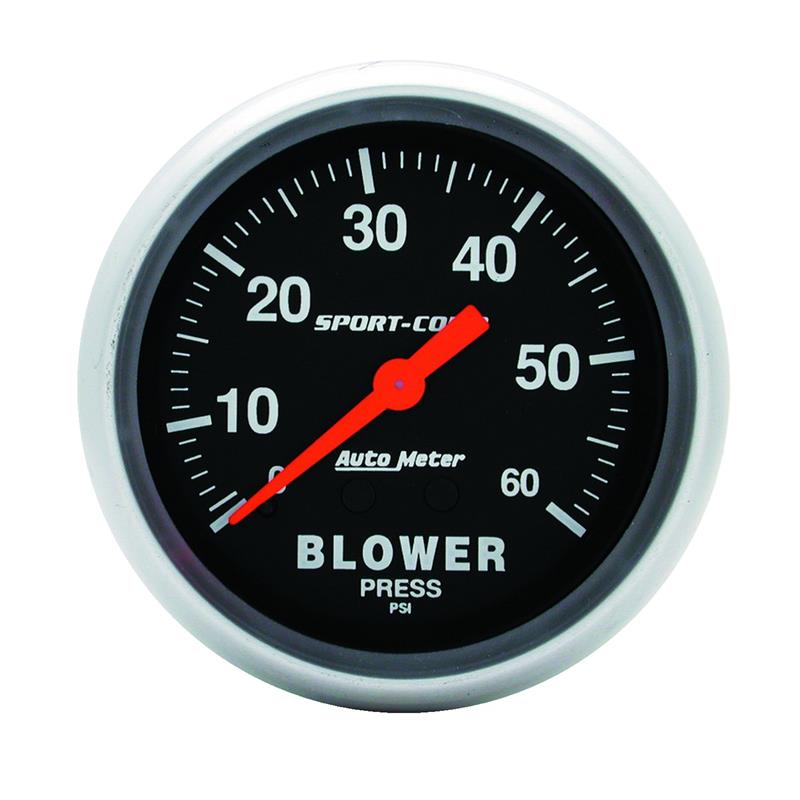 2-5/8" BLOWER PRESSURE, 0-60 PSI, SPORT-COMP