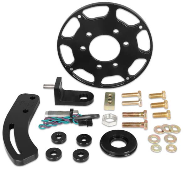 MSD 86103 Crank Trigger Wheel Kit, Flying Magnet - SB Chevy 7" - Black
