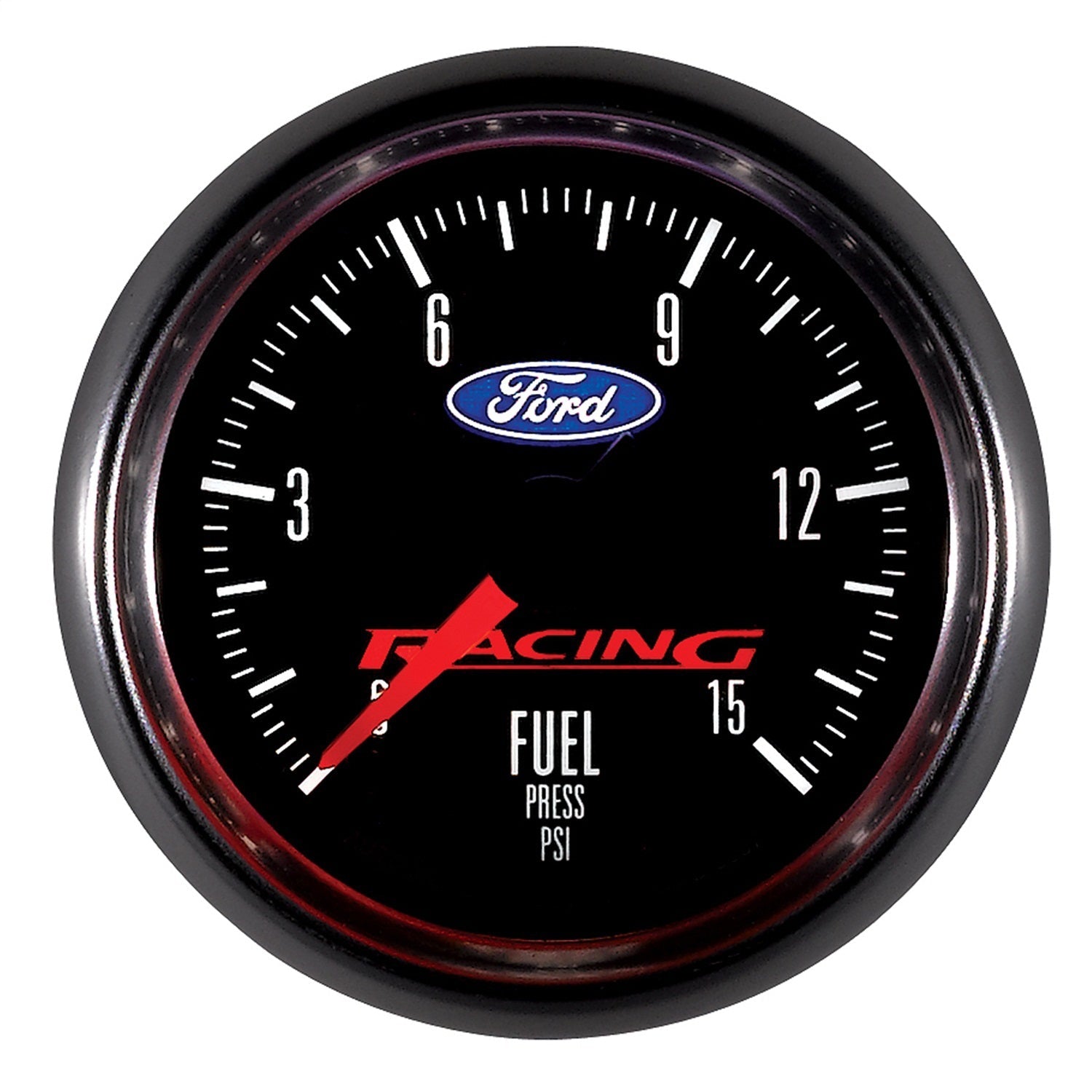 2-1/16" FUEL PRESSURE, 0-15 PSI, FORD RACING