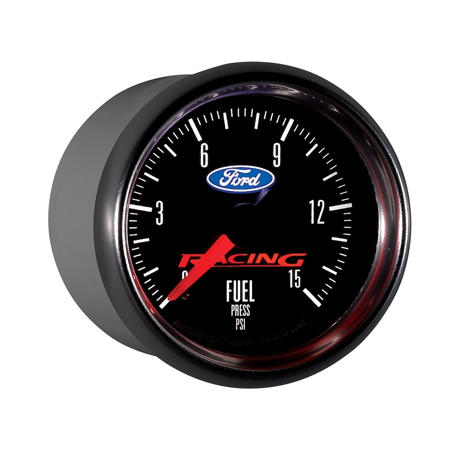 2-1/16" FUEL PRESSURE, 0-15 PSI, FORD RACING