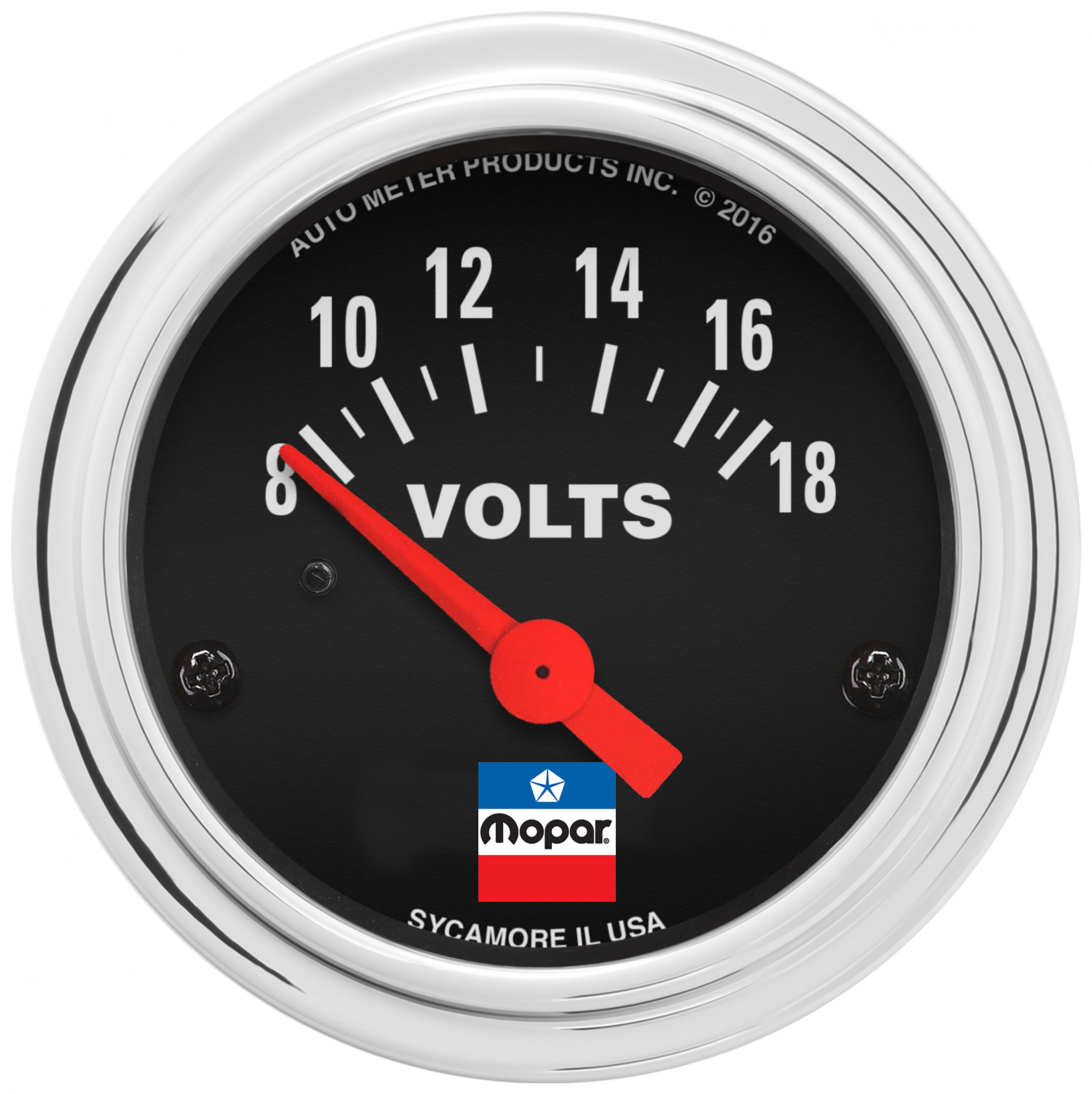 2" VOLTMETER, 8-18 VOLTS, MOPAR CLASSIC