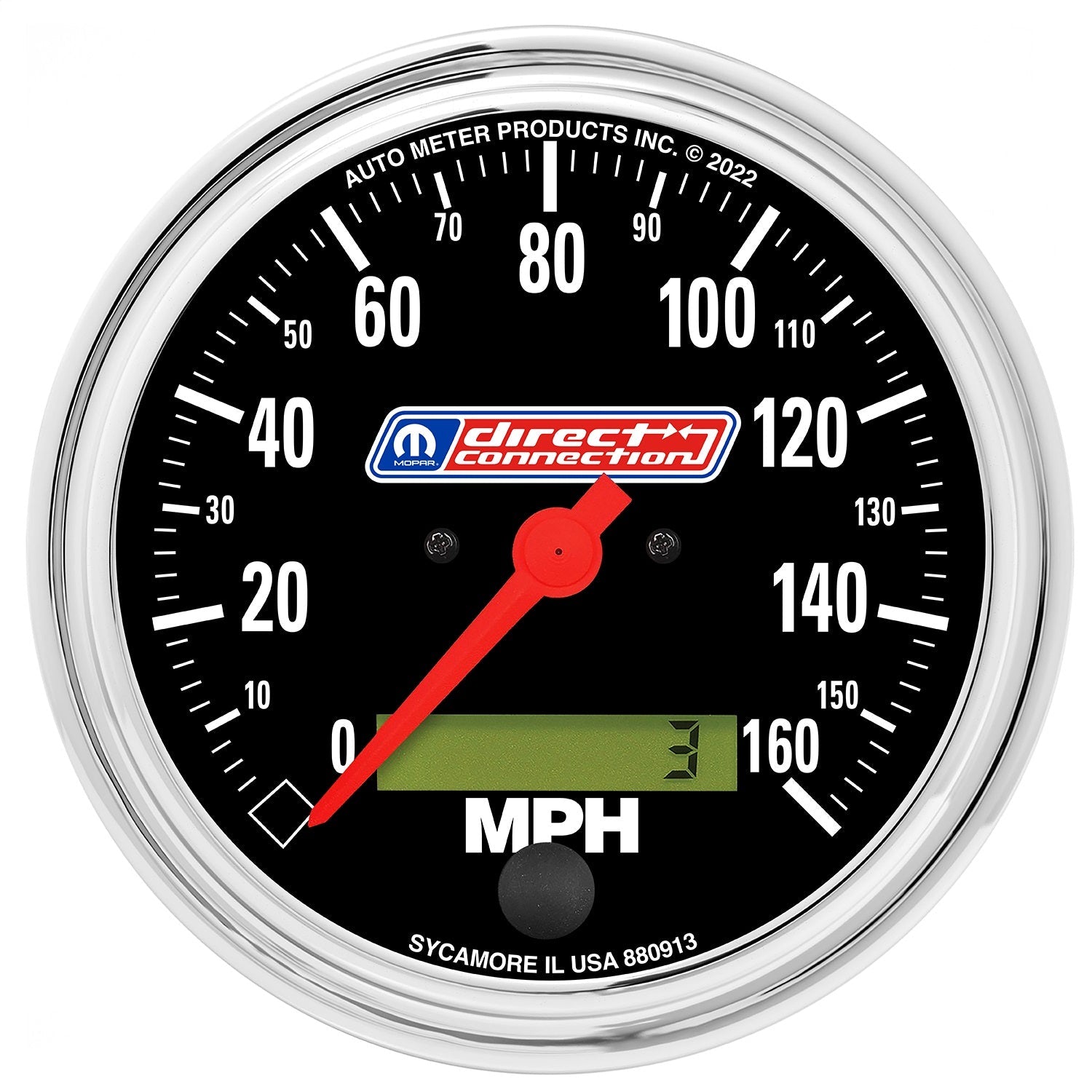 3-3/8" SPEEDO, 160 MPH, IN-DASH, LCD, ELEC, MOPAR DIRECT CONNECTION