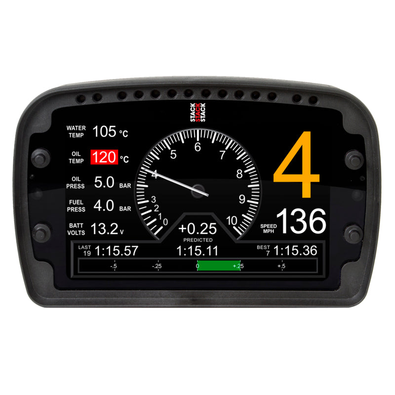 PRO LCD MOTORSPORT DISPLAY LOGGER, W/ HARNESS (IP65)