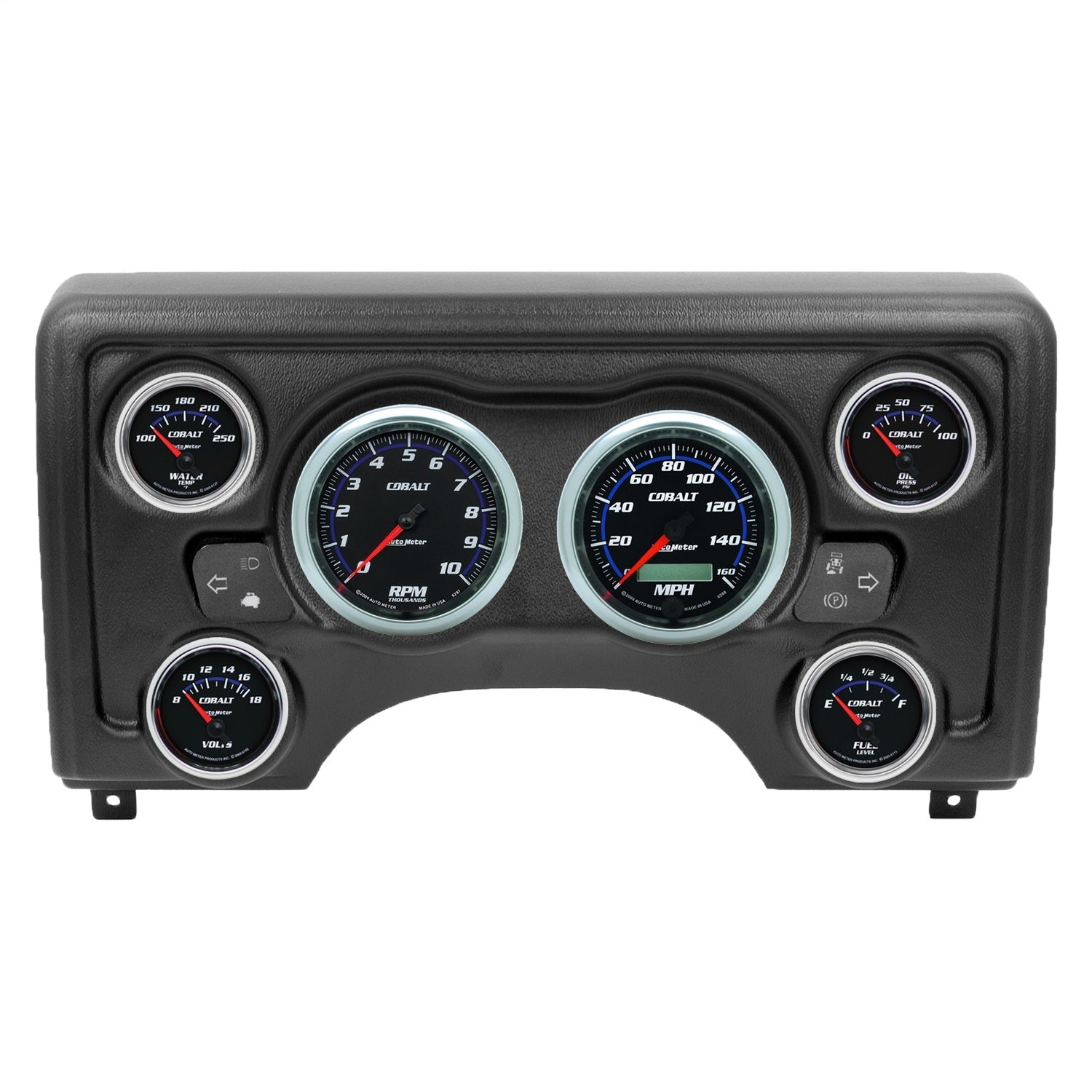 6 GAUGE DIRECT-FIT DASH KIT, JEEP TJ 97-06, COBALT